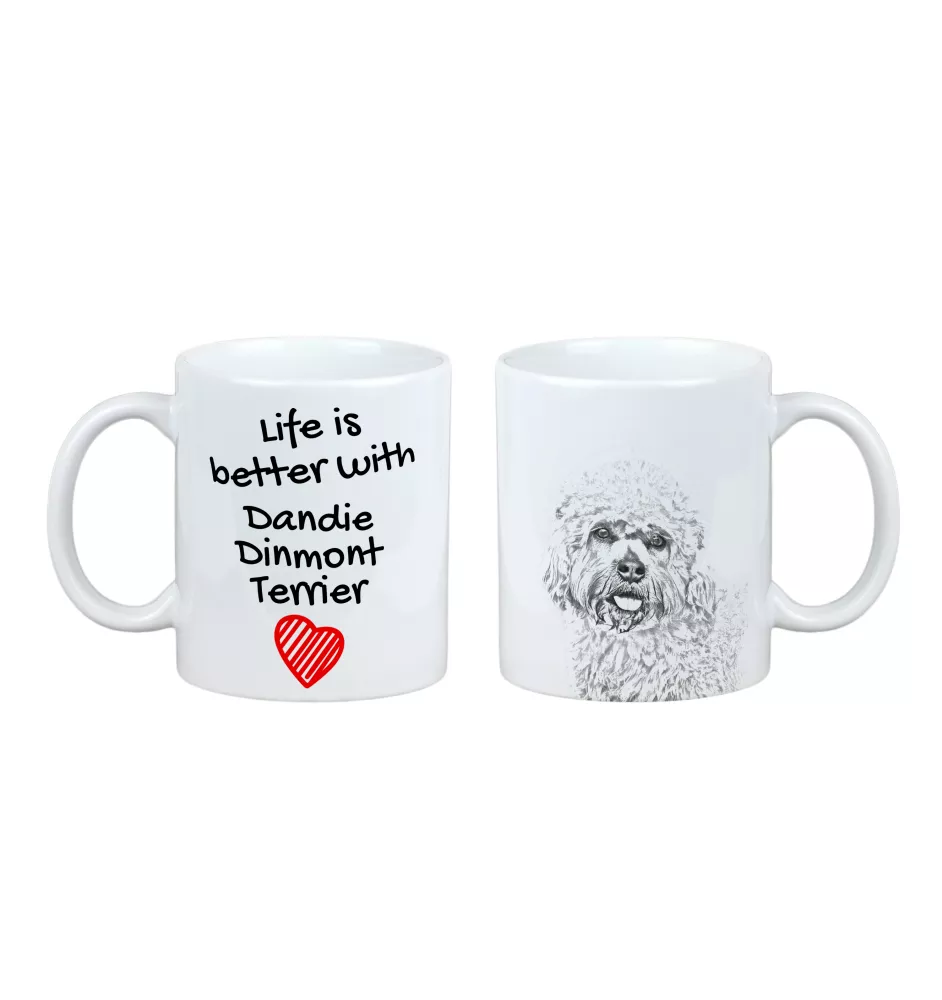 Dandie Dinmont Terrier - Tasse mit Hund, Tasse mit Bild, personalisiertes Geschenk der Marke Art-Dog