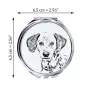 Dalmatien - miroir de poche avec chien, miroir personnalisé pour sac à main, miroir compact avec impression de la marque Art-Dog