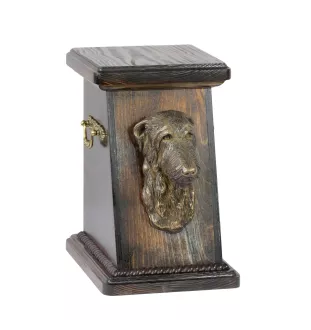 Deerhound, Scottish Deerhound - urne pour les cendres d'un chien, une urne élégante avec une statuette, une urne commémorative avec un buste de chien de la marque Art-Dog