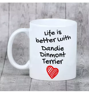 Dandie Dinmont Terrier - Tasse mit Hund, Tasse mit Bild, personalisiertes Geschenk der Marke Art-Dog