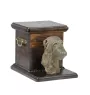 Deerhound, Scottish Deerhound - urne pour les cendres d'un chien avec une statuette, une urne élégante pour chien, une urne exceptionnelle avec un buste de chien de la marque Art-Dog