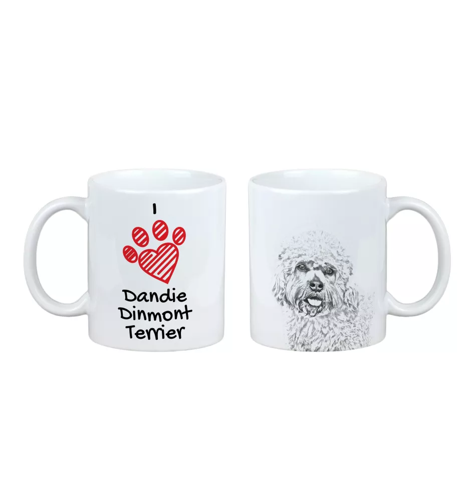 Dandie Dinmont Terrier - tasse avec chien, une tasse adorable avec une illustration, un cadeau avec votre photo de la marque Art-Dog