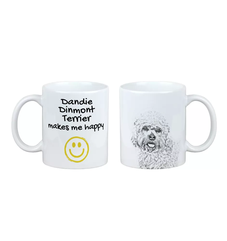 Dandie Dinmont Terrier - tasse avec chien, une tasse joyeuse pour les amoureux des chiens, un cadeau personnalisé de la marque Art-Dog