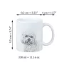 Dandie Dinmont Terrier, Hindlee Terrier - cup with a dog, cheerful cup for a dog lover, personalized gift from the Art-Dog brand