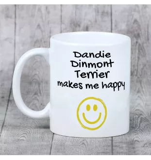 Dandie Dinmont Terrier - Tasse mit Hund, fröhliche Tasse für Hundeliebhaber, personalisiertes Geschenk der Marke Art-Dog