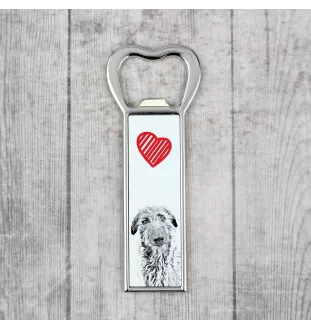 Deerhound, Schottischer Hirschhund, Scottish Deerhound - Flaschenöffner mit Hund, personalisierter Flaschenöffner für den Kühlschrank, ein einzigartiges Geschenk für Männer von der Marke Art-Dog