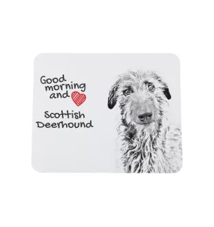 Deerhound, Scottish Deerhound - tapis de souris personnalisé avec impression, tapis de souris personnalisé avec chien, accessoire unique pour employé de bureau de la marque Art-Dog