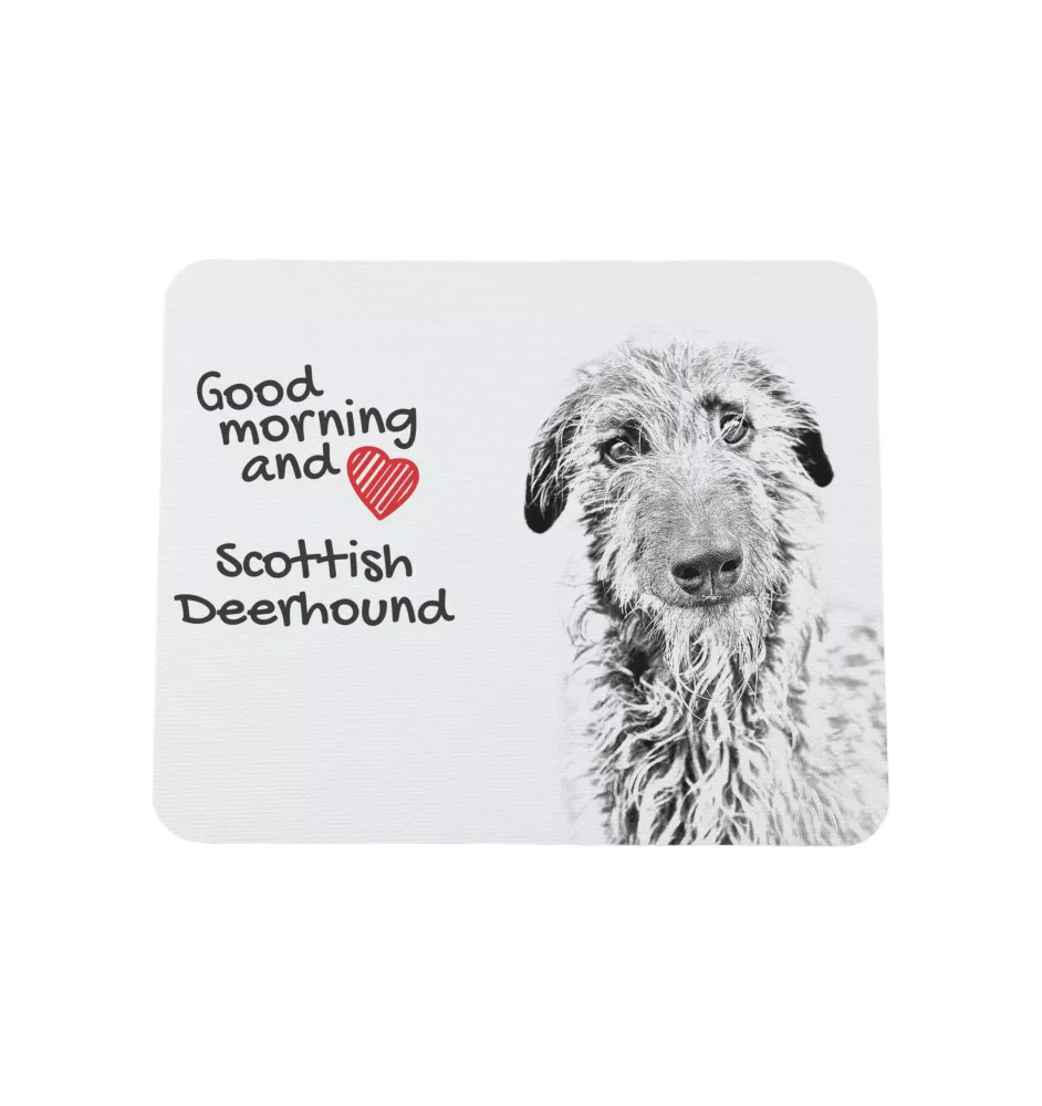 Deerhound, Scottish Deerhound - tapis de souris personnalisé avec impression, tapis de souris personnalisé avec chien, accessoire unique pour employé de bureau de la marque Art-Dog