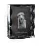 Deerhound, Scottish Deerhound - crystal with a picture of a dog, glass statuette with a picture, unique frame with a picture from Art-Dog brand