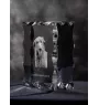 Deerhound, Scottish Deerhound - crystal with a picture of a dog, glass statuette with a picture, unique frame with a picture from Art-Dog brand