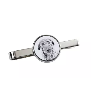 Deerhound, Schottischer Hirschhund, Scottish Deerhound - Krawattenklammer mit Hund, personalisierter Krawattenclip, einzigartiges Geschenk für Männer von der Marke Art-Dog