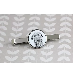 Deerhound, Schottischer Hirschhund, Scottish Deerhound - Krawattenklammer mit Hund, personalisierter Krawattenclip, einzigartiges Geschenk für Männer von der Marke Art-Dog