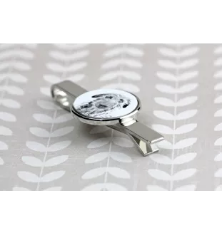 Deerhound, Scottish Deerhound - tie clip with a dog, personalized tie clip, a unique gift for a man from the Art-Dog brand