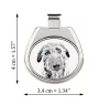 Deerhound, Scottish Deerhound - collier avec chien, pendentif personnalisé avec photo, collier unique pour femmes et hommes de la marque Art-Dog