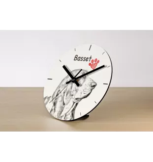 Deerhound, Schottischer Hirschhund, Scottish Deerhound - Wanduhr mit Hund, Regal Uhr mit Druck, personalisierte Hausdekoration von Art-Dog.