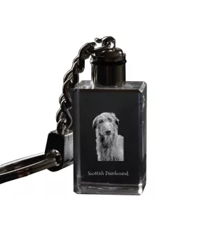 Deerhound, Scottish Deerhound - Porte-clés en cristal avec photo de chien, porte-clés lumineux, cadeau unique de la marque Art-Dog