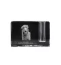Deerhound, Schottischer Hirschhund, Scottish Deerhound - Stifthalter, Kristallorganizer mit Hundefoto, einzigartige Schreibtischdekoration der Marke Art-Dog