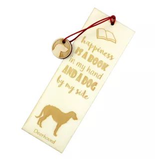 Deerhound, Scottish Deerhound - dog bookmark, personalized bookmark, dog gadget for Art-Dog brand readers