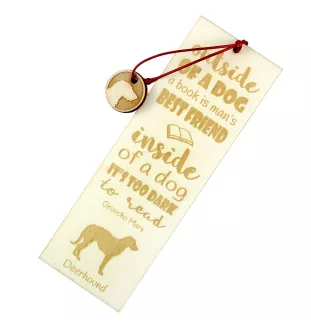 Deerhound, Scottish Deerhound - dog bookmark, personalized bookmark, gift for bookworm from Art-Dog brand