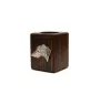 Deerhound, Scottish Deerhound - wooden candle holder with a dog, a unique souvenir after losing a dog, a handicraft from the Art-Dog brand