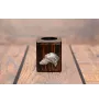 Deerhound, Scottish Deerhound - wooden candle holder with a dog, a unique souvenir after losing a dog, a handicraft from the Art-Dog brand