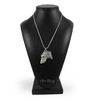 Deerhound, Scottish Deerhound - necklace with a dog, dog pendant on a silver chain, unique jewelry from the Art-Dog brand