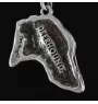 Deerhound, Scottish Deerhound - necklace with a dog, dog pendant on a silver chain, unique jewelry from the Art-Dog brand