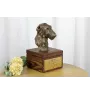 Deerhound, Scottish Deerhound - urne pour les cendres du chien avec une statuette, petite urne pour chien, urne personnalisée avec le buste du chien de la marque Art-Dog