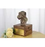 Deerhound, Scottish Deerhound - urn for dog ashes with a statuette, small urn for a dog, personalized urn with a bust of a dog by Art-Dog brand