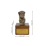 Deerhound, Scottish Deerhound - urn for dog ashes with a statuette, small urn for a dog, personalized urn with a bust of a dog by Art-Dog brand