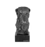 Deerhound, Scottish Deerhound - figurine on marble, covered with silver metal, handmade, brand Art-Dog