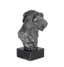 Deerhound, Schottischer Hirschhund, Scottish Deerhound - Figur auf Marmor, mit Silbermetall überzogen, handgefertigt, Marke Art-Dog