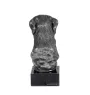 Deerhound, Scottish Deerhound - figurine on marble, covered with silver metal, handmade, brand Art-Dog