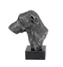 Deerhound, Scottish Deerhound - figurine on marble, covered with silver metal, handmade, brand Art-Dog