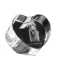 Deerhound, Scottish Deerhound - a photo of a dog in crystal, crystal heart, unique photo frame from the Art-Dog brand