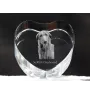 Deerhound, Scottish Deerhound - a photo of a dog in crystal, crystal heart, unique photo frame from the Art-Dog brand
