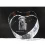 Deerhound, Scottish Deerhound - a photo of a dog in crystal, crystal heart, unique photo frame from the Art-Dog brand