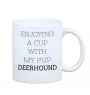 Deerhound, Schottischer Hirschhund, Scottish Deerhound - Becher mit einem Bild und dem Schriftzug geometrischer Hund Art-Dog