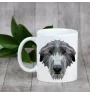 Deerhound, Scottish Deerhound - cup with a geometric dog image and the inscription Art-Dog