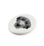 Deerhound, Scottish Deerhound - a plate with a geometric design and the brand name Art-Dog