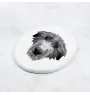 Deerhound, Scottish Deerhound - a plate with a geometric design and the brand name Art-Dog