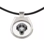 Deerhound, Schottischer Hirschhund, Scottish Deerhound - Halskette mit einem Foto und einem geometrischen Schriftzug der Marke Art-Dog