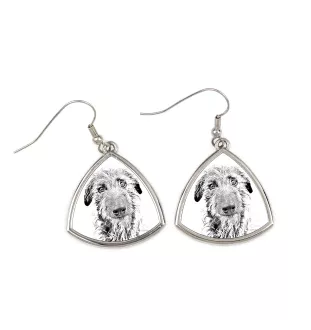Deerhound, Scottish Deerhound - boucles d'oreilles avec chien, boucles d'oreilles pendantes avec photo, bijoux personnalisés avec impression de la marque Art-Dog