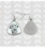 Deerhound, Scottish Deerhound - dog earrings, hanging earrings with a picture, personalized jewelry with Art-Dog brand print