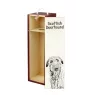Deerhound, Schottischer Hirschhund, Scottish Deerhound - Weinbox mit Hund, Alkoholbox mit Grafik, personalisierte Geschenkbox der Marke Art-Dog