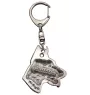 Dobermann, Doberman Pinscher, Dobie I - Silver-plated key ring with dog, handbag decoration, backpack pendant by Art-Dog brand