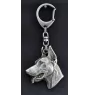 Dobermann, Dobermann Pinscher I - Porte-clés argenté avec chien, décoration de sac à main, pendentif de sac à dos par la marque Art-Dog