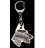 Dobermann, Doberman Pinscher, Dobie I - Silver-plated key ring with dog, handbag decoration, backpack pendant by Art-Dog brand