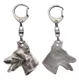 Dobermann, Dobermann Pinscher - Porte-clés argenté avec chien, décoration de sac à main, pendentif de sac à dos par la marque Art-Dog