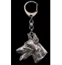 Dobermann, Doberman Pinscher, Dobie - Silver-plated key ring with dog, handbag decoration, backpack pendant by Art-Dog brand